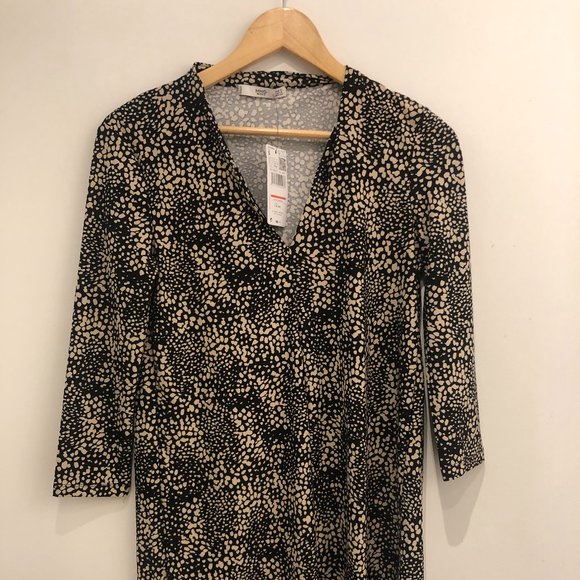 Mango V-Neckline Dress Multi Coloured - Picture 2 of 5